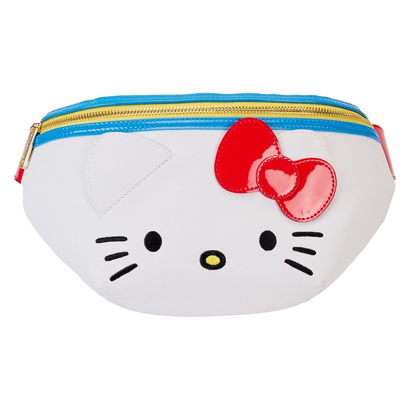 LOUNGEFLY-Hello Kitty50周年时尚腰包 - 侧背包/斜挎包 - 人造皮革 白色