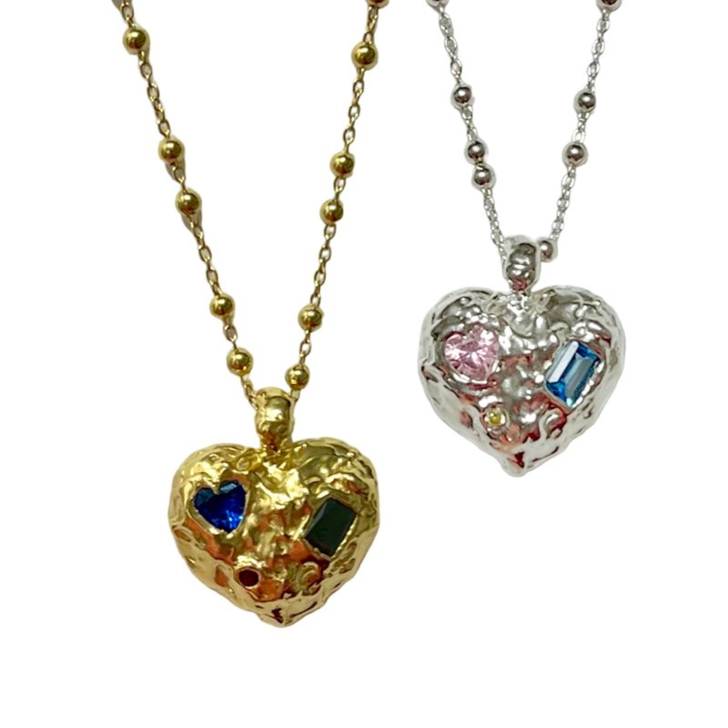 心事保存盒 ～mind cookie～ 项链 - 项链 - 银 银色