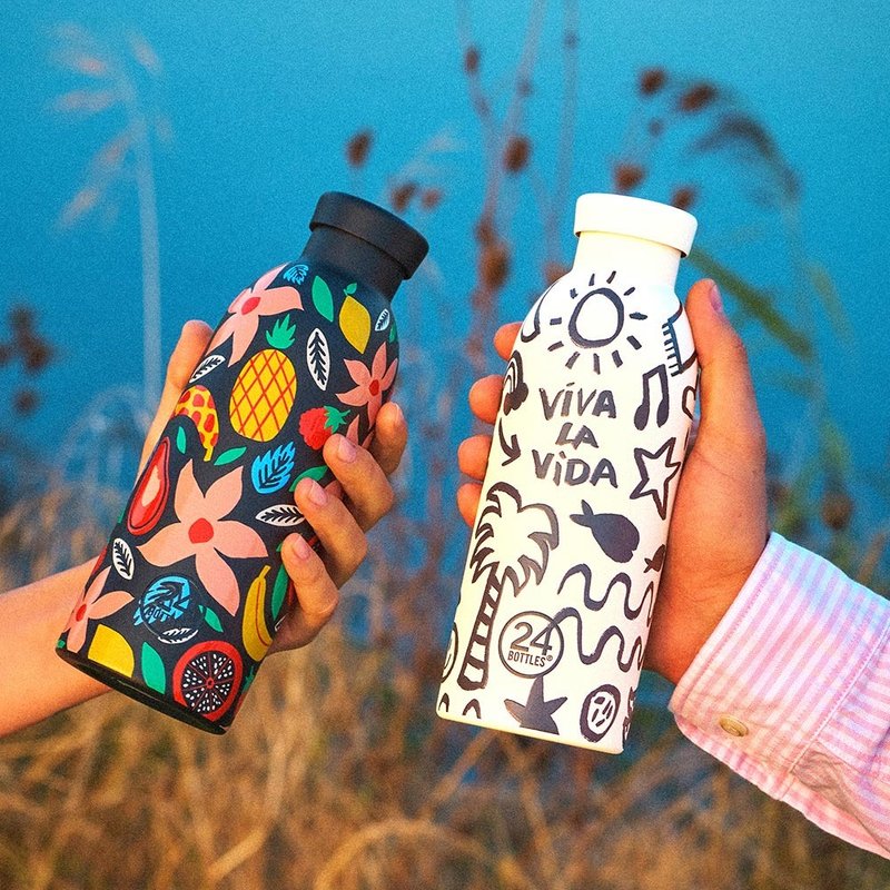 意大利 24Bottles 不锈钢双层保温瓶 500ml / 绽放系列 - 保温瓶/保温杯 - 不锈钢 多色