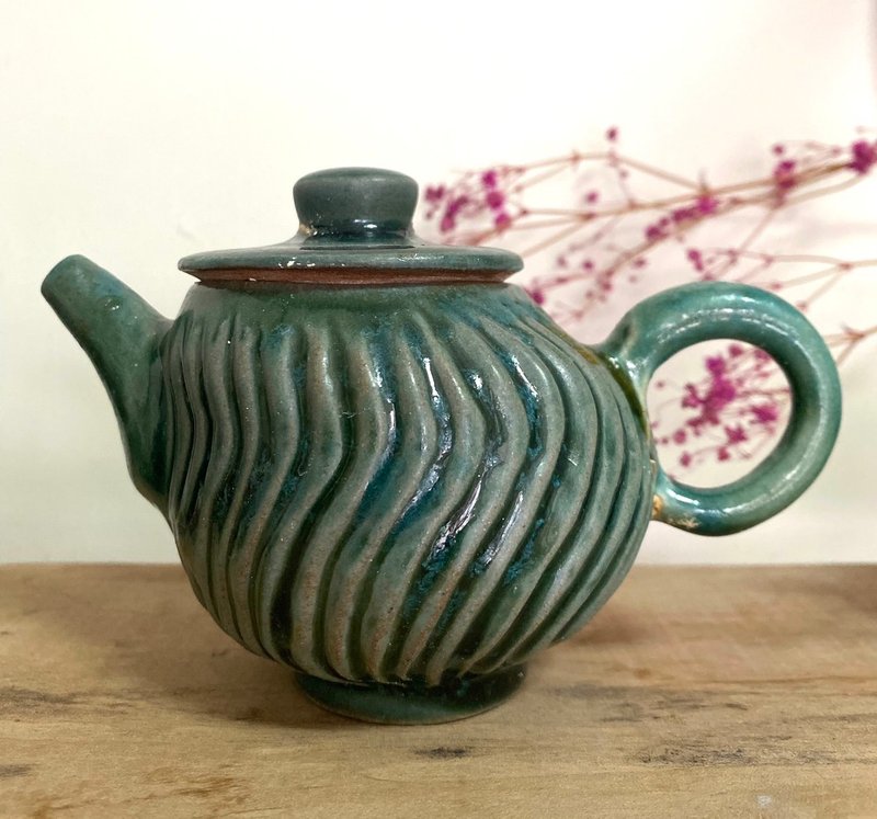 小茶壶 - 花瓶/陶器 - 陶 蓝色