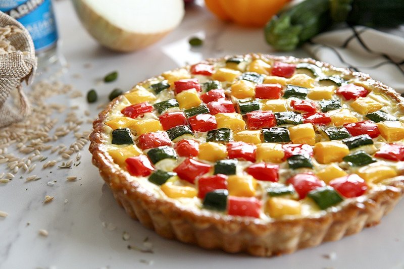 法式田园白酒炖菜咸派 /可生酮/蛋奶素 Ratatouille Quiche - 咸派/甜派 - 新鲜食材 