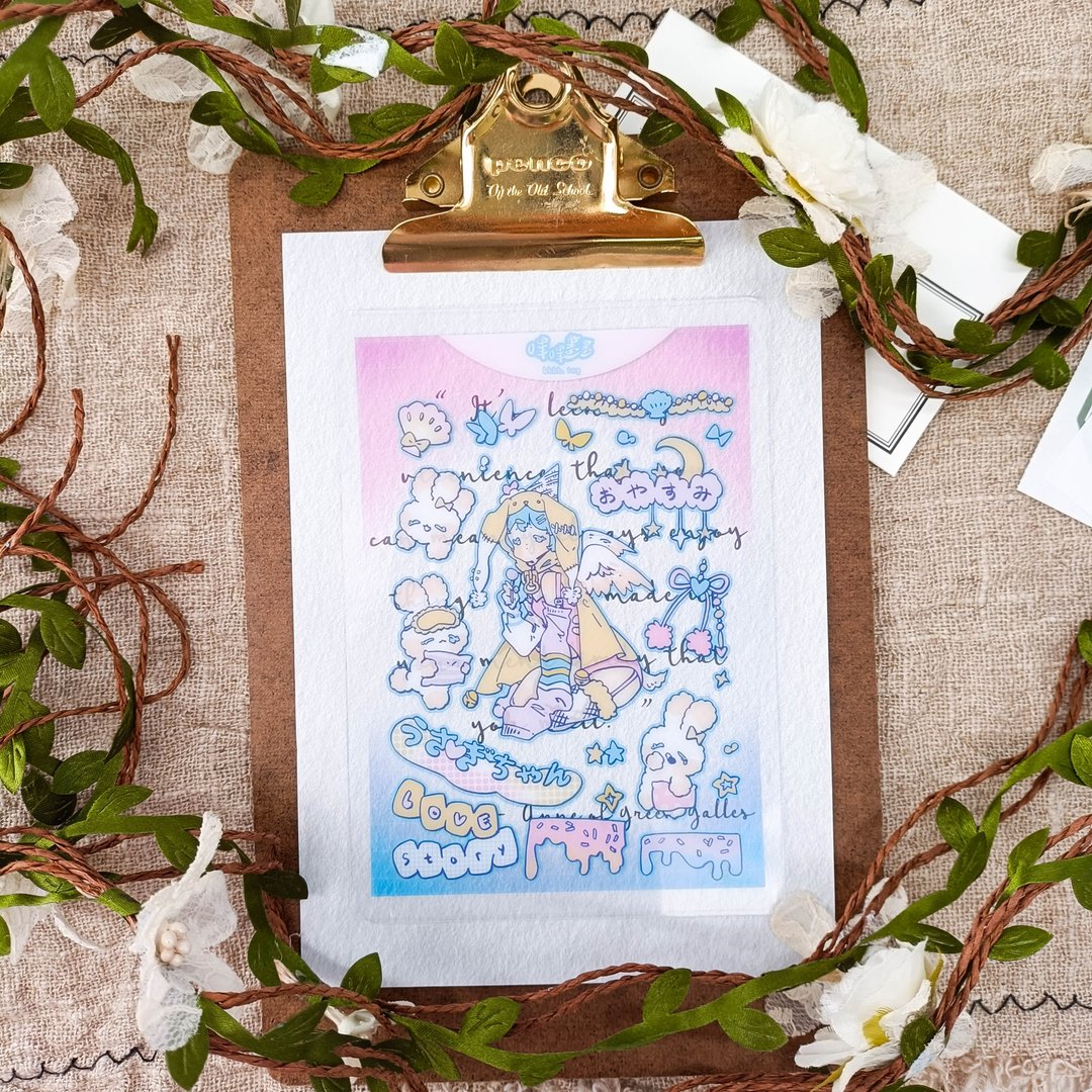 BT047_晚安寶寶/晶透書寫墊 - 其他 - 塑料 多色