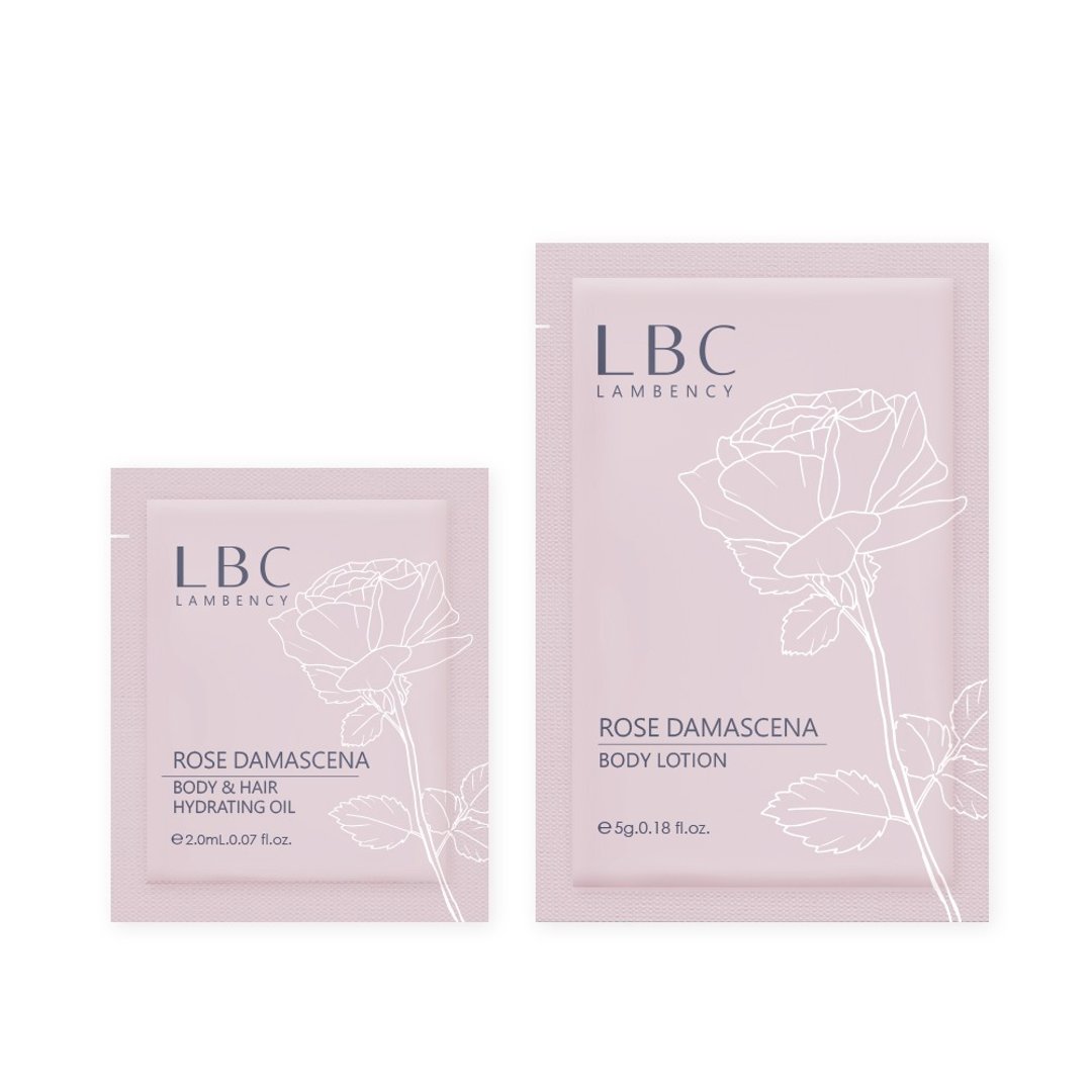 LAMBENCY 水漾玫瑰身体养护组-试用包(晶粹油、身体乳各1) - 身体护肤/按摩油 - 其他材质 