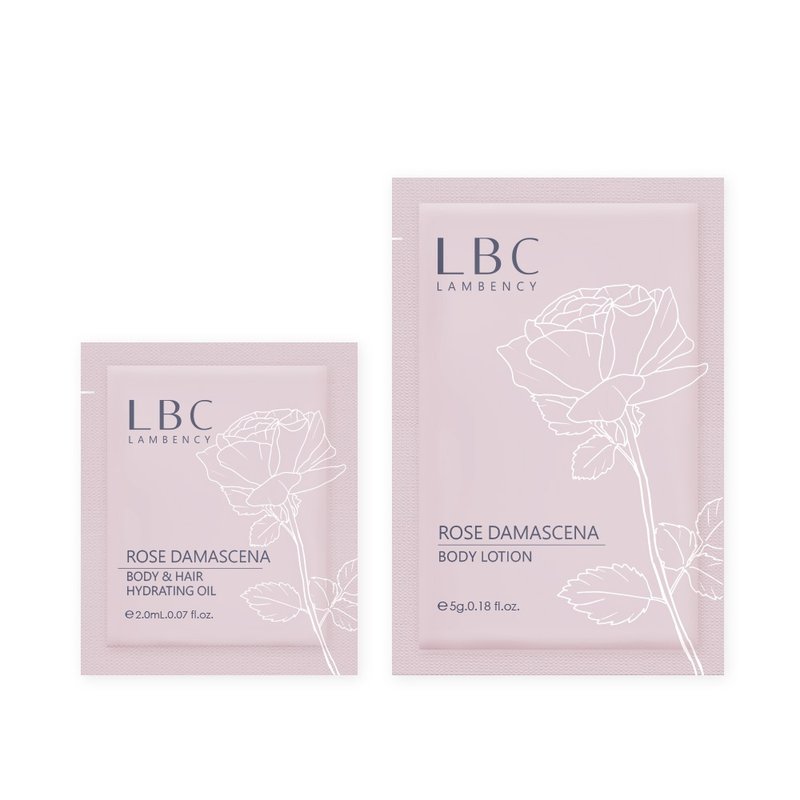 LAMBENCY 水漾玫瑰身体养护组-试用包(晶粹油、身体乳) - 身体护肤/按摩油 - 其他材质 
