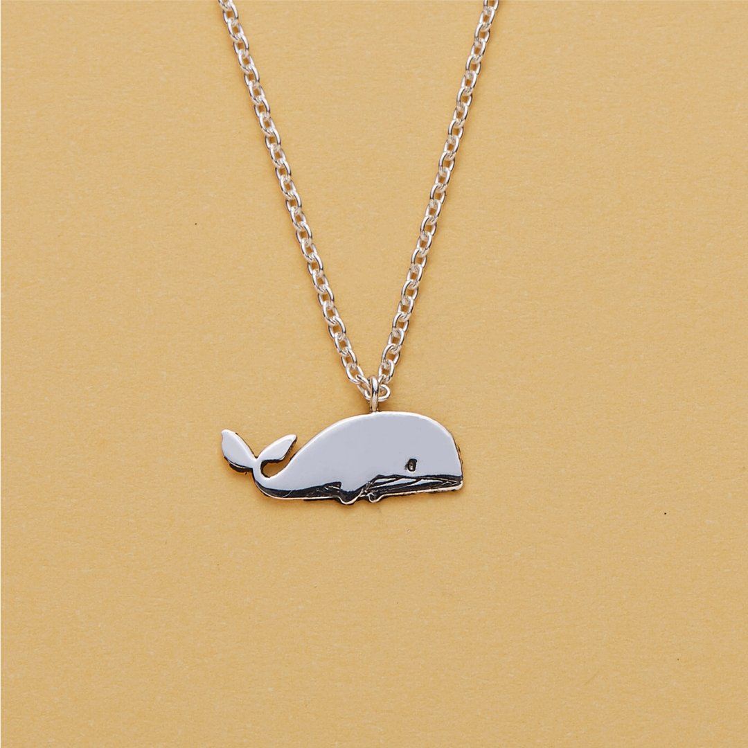 Necklace Whale - 项链 - 纯银 
