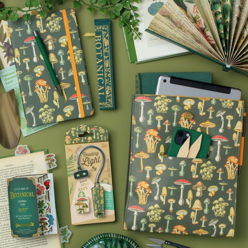 蘑菇世界创意文具 A5笔记本收纳袋植物标签贴 英国IF文创进口 - 笔记本/手帐 - 其他材质 