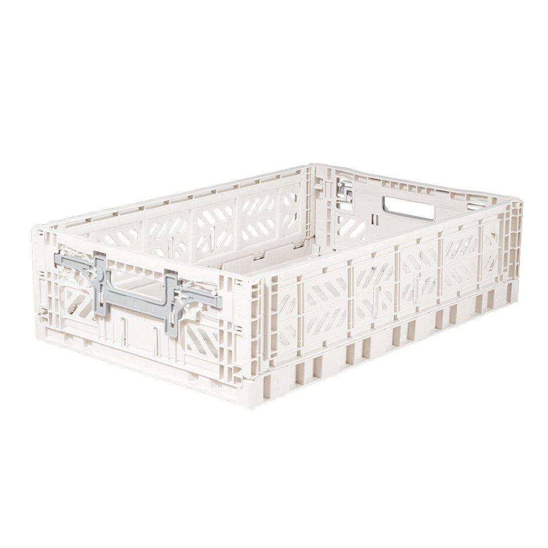 土耳其Aykasa折叠收纳篮(L15)-椰奶色 - 收纳用品 - 塑料 白色