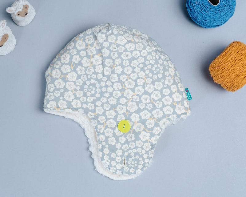 折耳飞行帽- 花10 手作 无毒 帽 童装 婴儿 儿童 飞行 - 婴儿帽/发带 - 棉．麻 透明