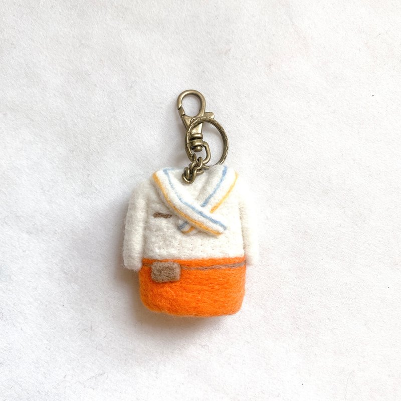 高铁制服 羊毛毡钥匙圈 免费绣字 - 钥匙链/钥匙包 - 羊毛 