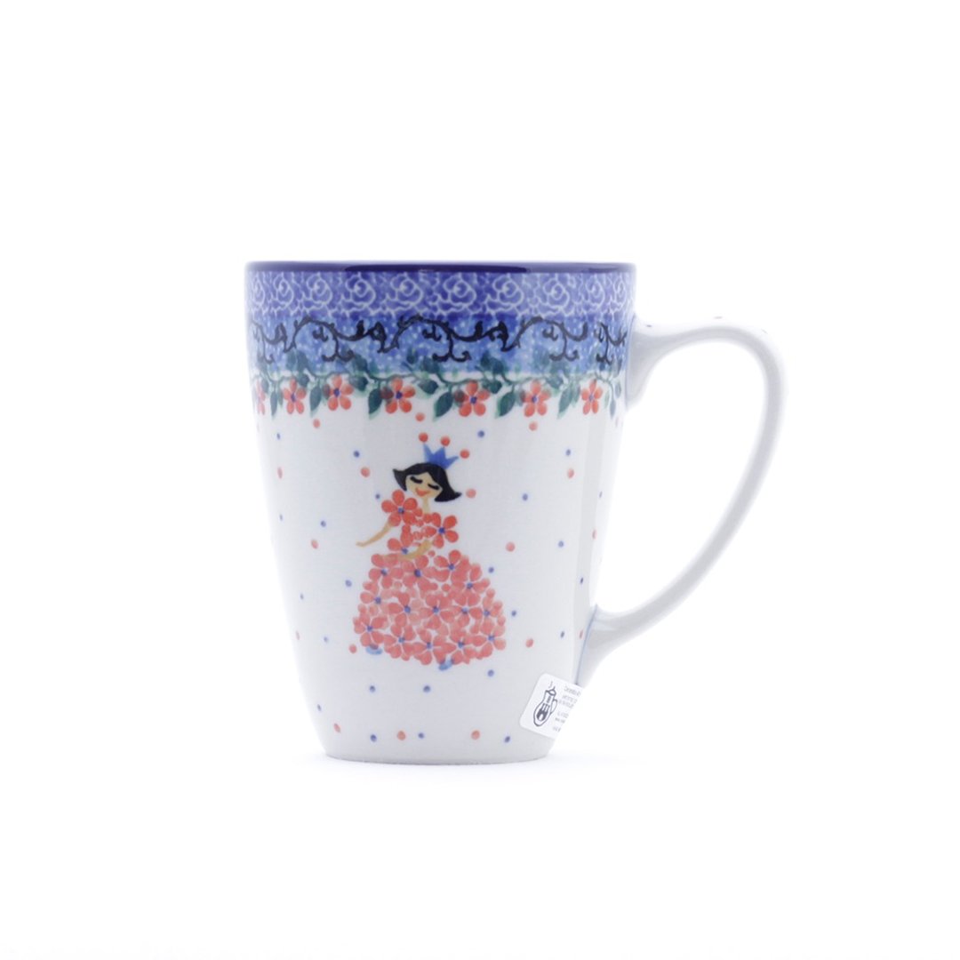 波兰陶 礼盒包装  马克杯 -300ml-高 11cm-红公主 - 咖啡杯/马克杯 - 陶 红色