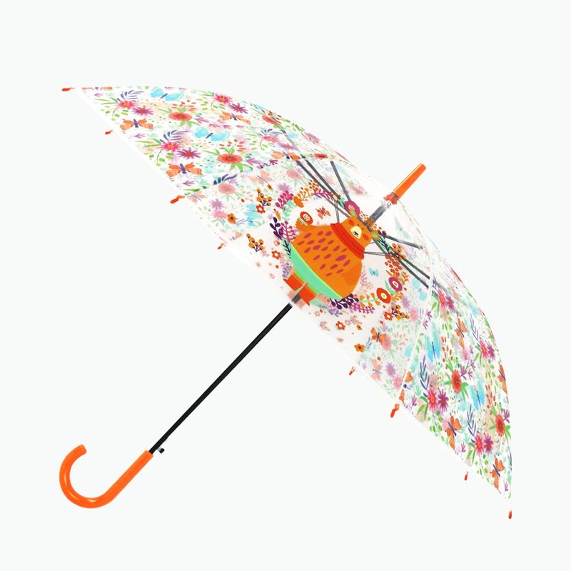 双龙可爱动物自动透明伞防风环保伞(熊) - 雨伞/雨衣 - 防水材质 多色