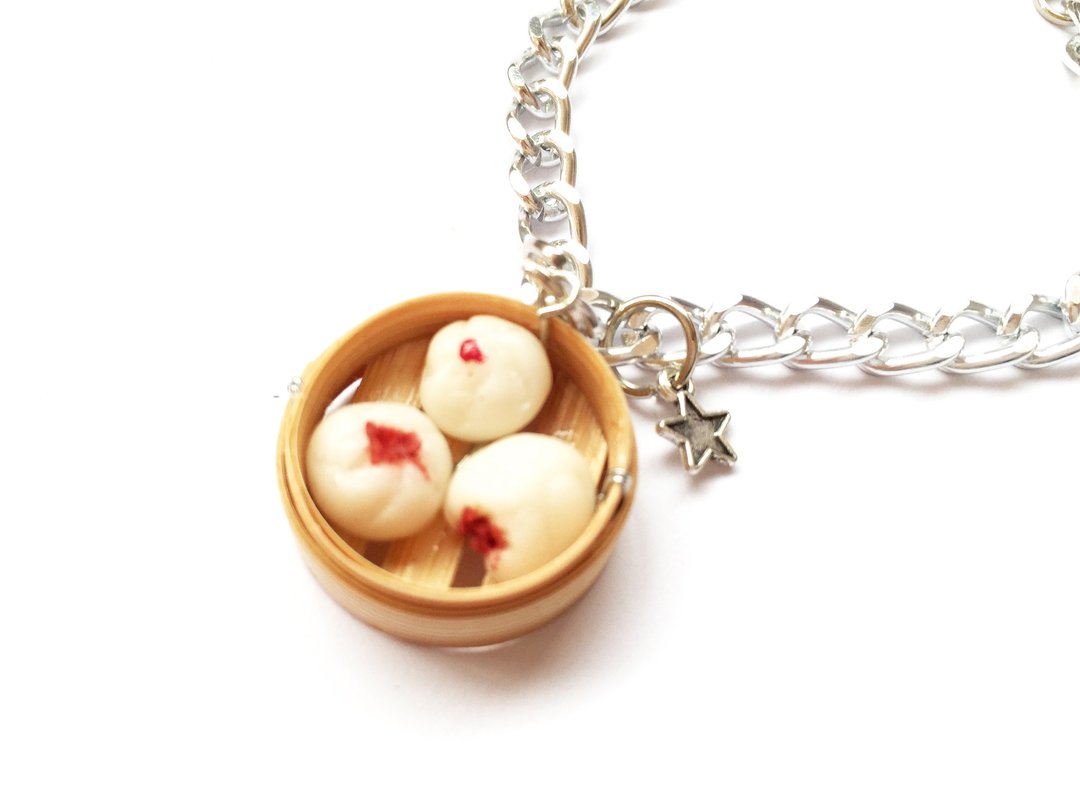 Dim Sum Bracelet - 手链/手环 - 粘土 白色