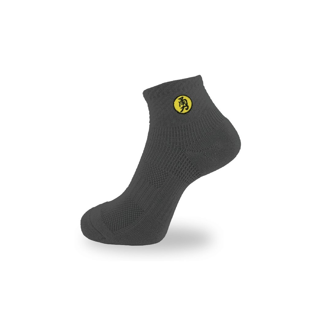 【SocksPill 勇者无惧】除臭袜 气垫袜 毛巾袜 白沙屯 勇字 登山 - 袜子 - 棉．麻 黑色