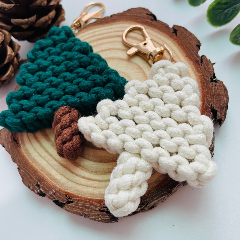 圣诞礼物 交换礼物 手工编织 钥匙圈 吊饰 婚礼小物 /定制化 - 其他 - 棉．麻 多色