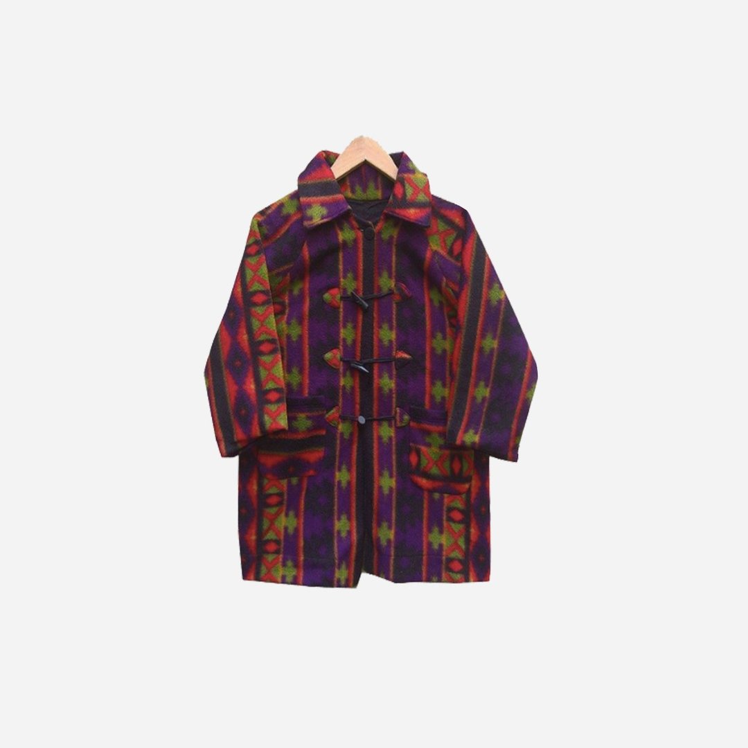 脱臼古着 / 牛角扣几何外套 no.B28 vintage - 女装休闲/机能外套 - 其他材质 红色