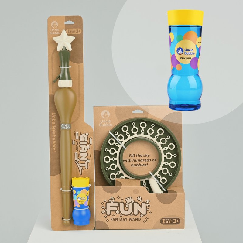 小青山 x Uncle Bubble 泡泡 Mini套组-藇绿森林色 - 桌游/玩具 - 其他材质 多色