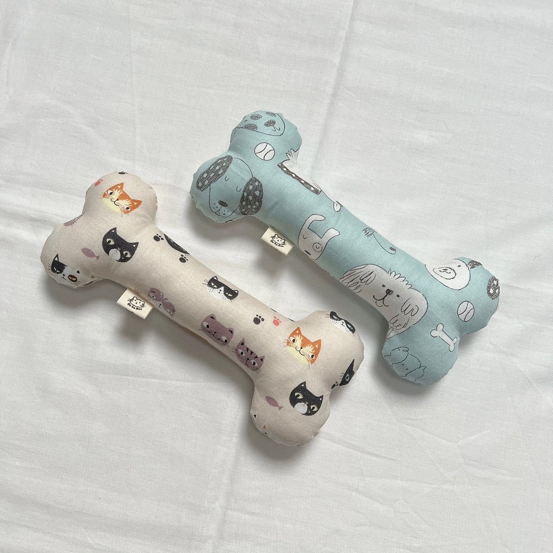 大骨头玩具 猫草包  狗狗玩具 猫咪玩具 宠物抱枕 宠物玩具 - 玩具 - 棉 