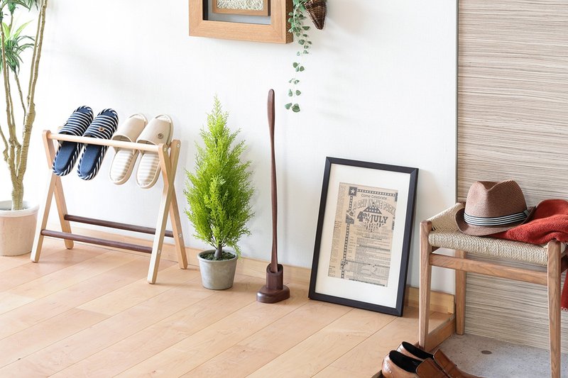 旭川工艺 SASAKI工艺 鞋拔 附台座 - 其他 - 木头 