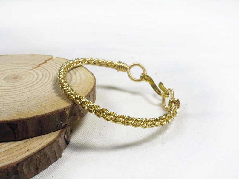 双股编手环 - 手链/手环 - 其他金属 黄色