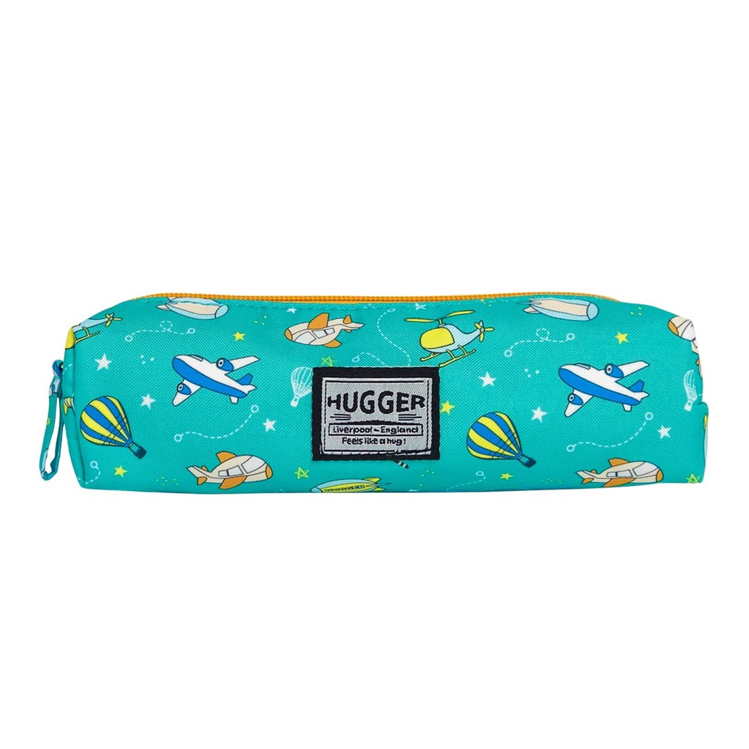 HUGGER铅笔/笔袋 飞行工具热气球 HUGGER背包同款拉链文具小物收 - 铅笔盒/笔袋 - 尼龙 绿色