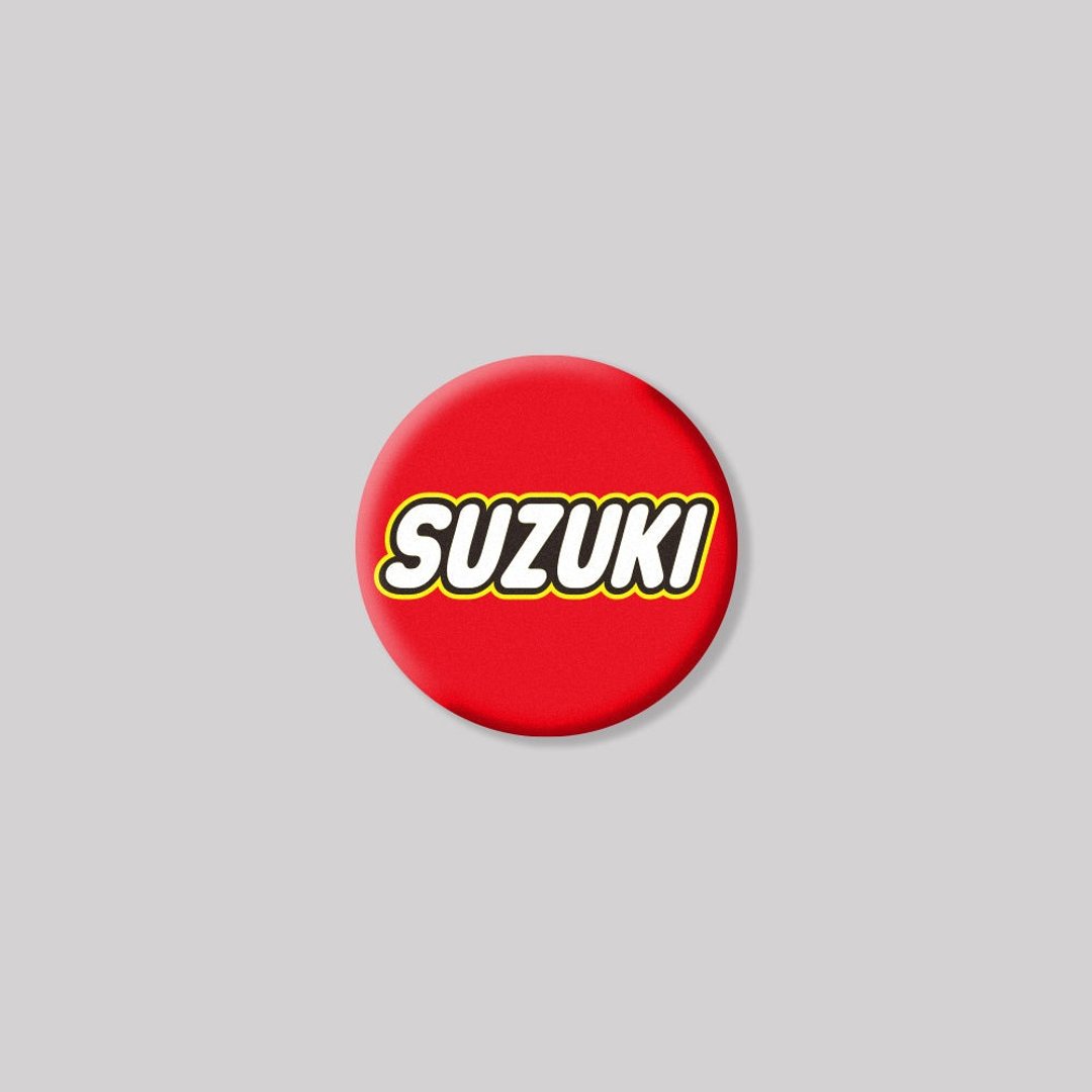 SUZUKI/TOY/圆形/铝牌饰贴 SunBrother孙氏兄弟 - 贴纸 - 铝合金 红色
