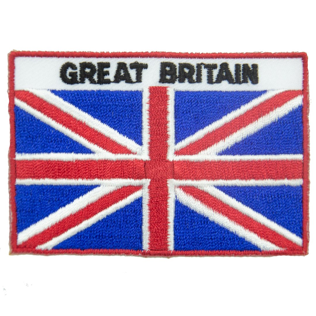 英国 电绣补丁 Flag Patch布贴 热烫装饰贴 熨斗烫贴 熨烫贴章 烫 - 徽章/别针 - 绣线 多色