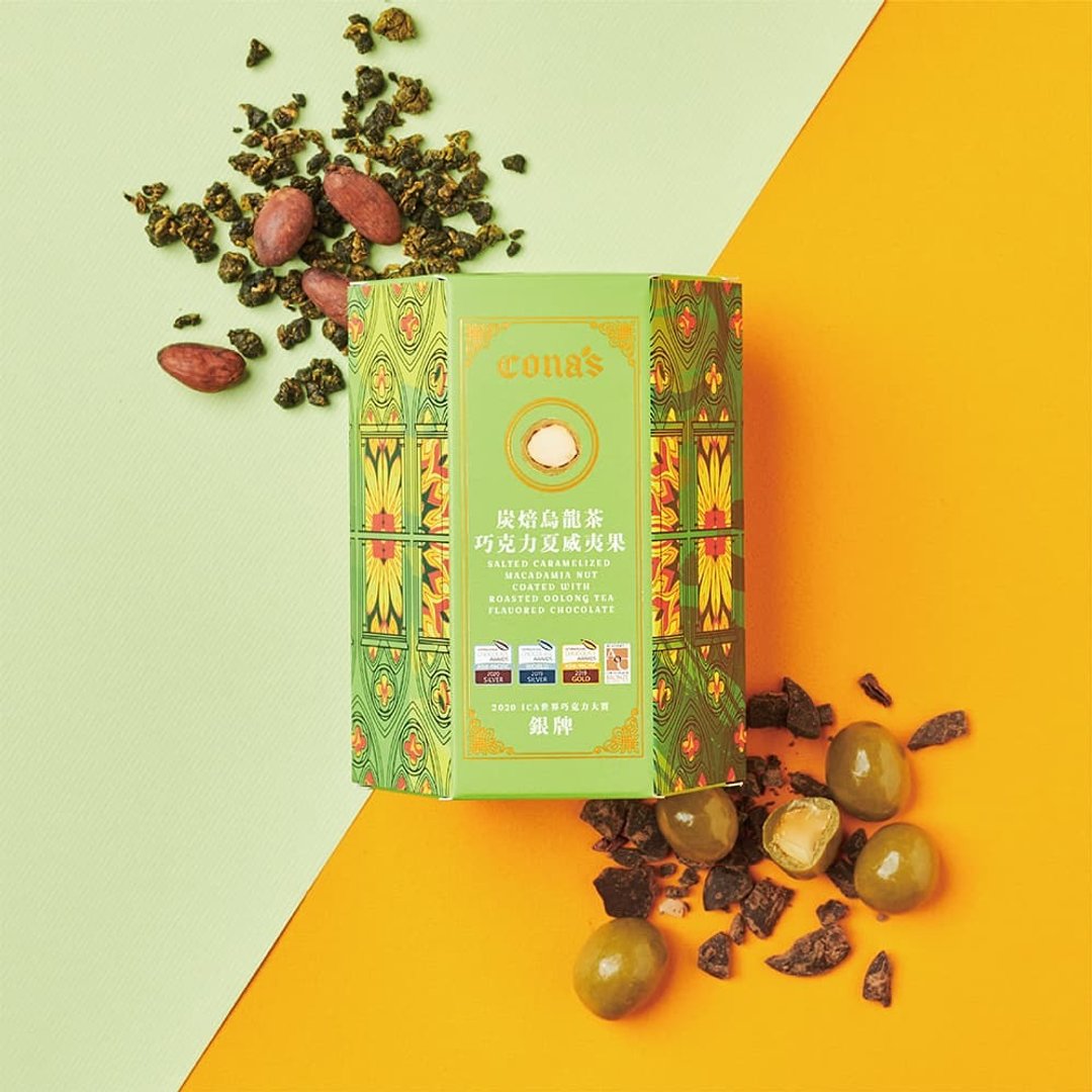 【ICA银牌奖】炭焙乌龙茶巧克力夏威夷果-Cona's妮娜巧克力 - 巧克力 - 其他材质 