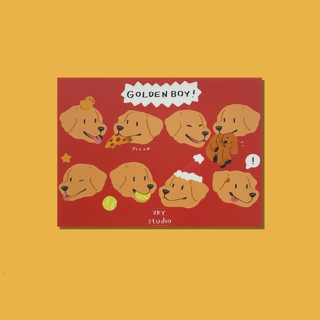 A7 贴纸 Golden Boy - 贴纸 - 纸 