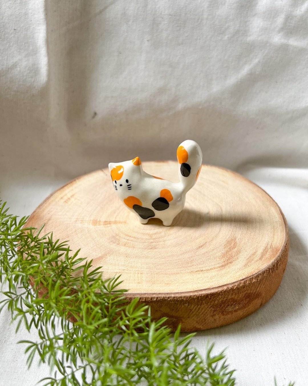 Kitty cat holder brush - 其他书写用品 - 陶 多色