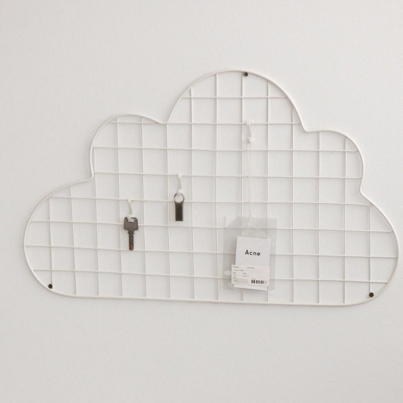 Dailylike 壁面网格吊挂架-04 云朵,E2D47760 - 置物架/篮子 - 其他金属 白色