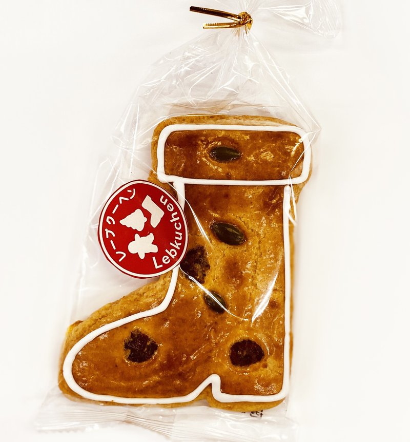 德式蜂蜜圣诞靴子饼干 10 入组 - 手工饼干 - 其他材质 咖啡色