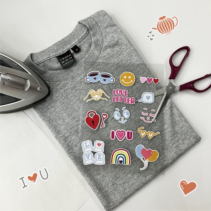 【情人节手作礼物】纯棉短T 两入组材料包 - 女装 T 恤 - 棉．麻 