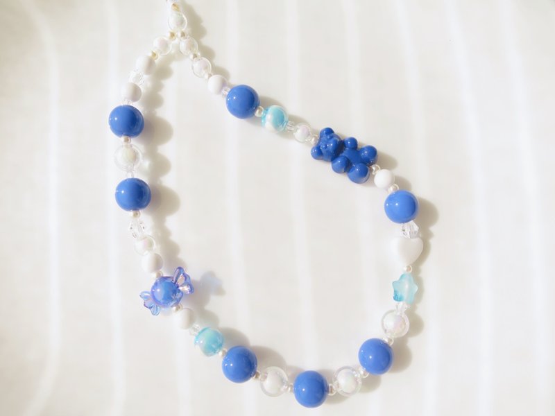 蔚蓝海岸 小熊软糖 Gummy Bear 手机挂绳 - 挂绳/吊绳 - 塑料 蓝色