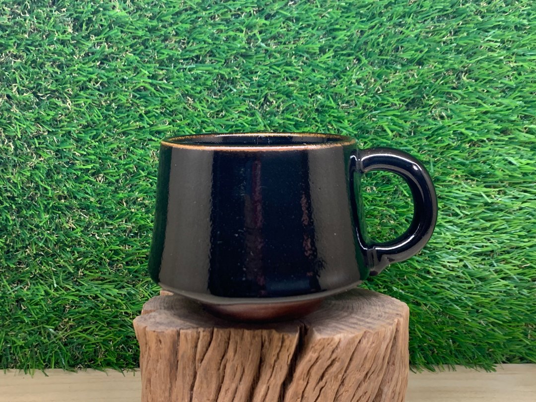 天幕黑咖啡杯 l 柴烧 - 其他杯子 - 陶 黑色