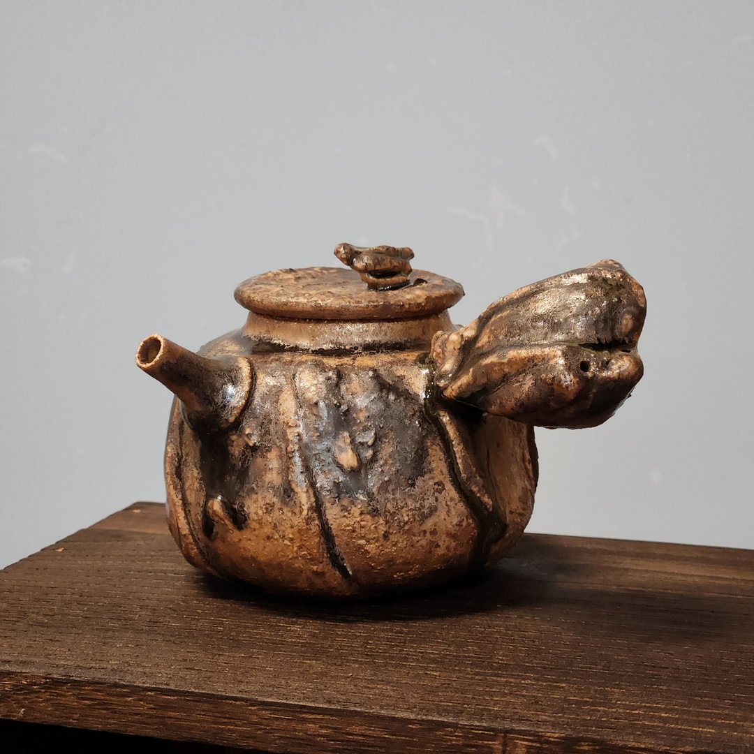 柴烧陶 / 茶壶 - 茶具/茶杯 - 陶 黑色