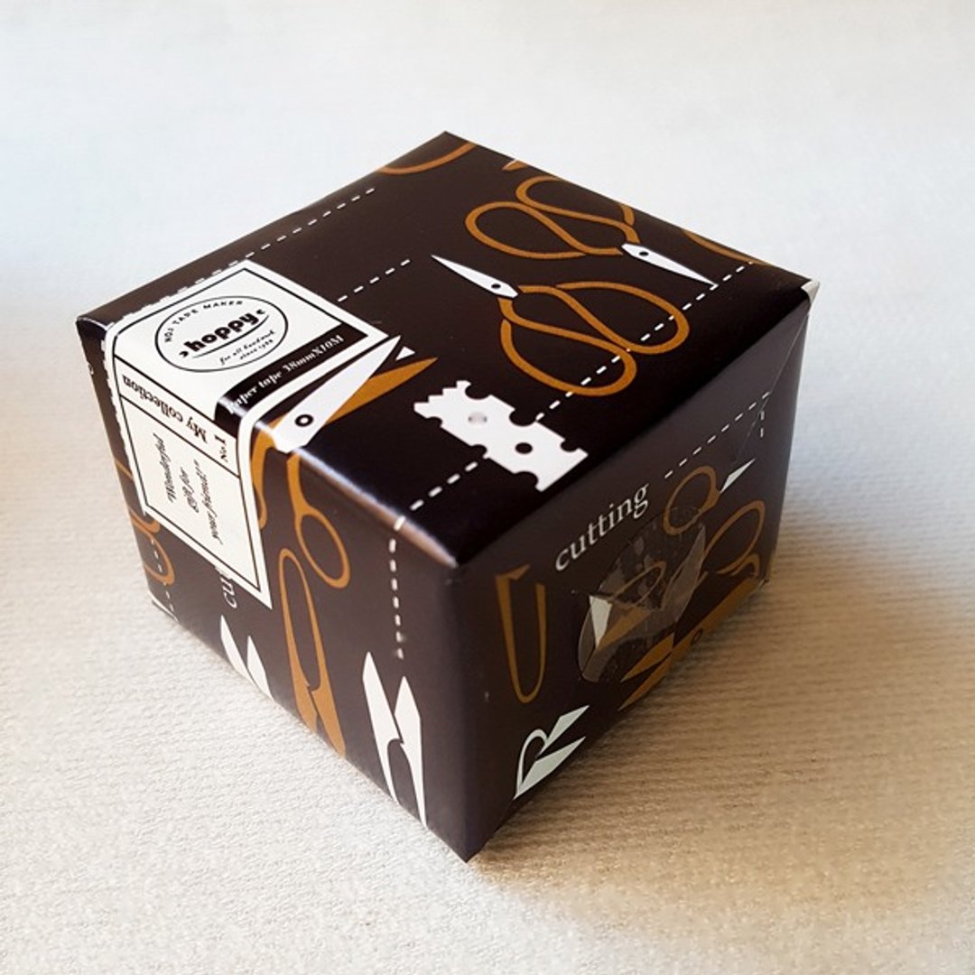 【hoppy】Mini Box-Scissors BK / 文具赏 剪刀黑纸胶带 / GTIN : 4713077972403 - 剪刀/拆信刀 - 纸 