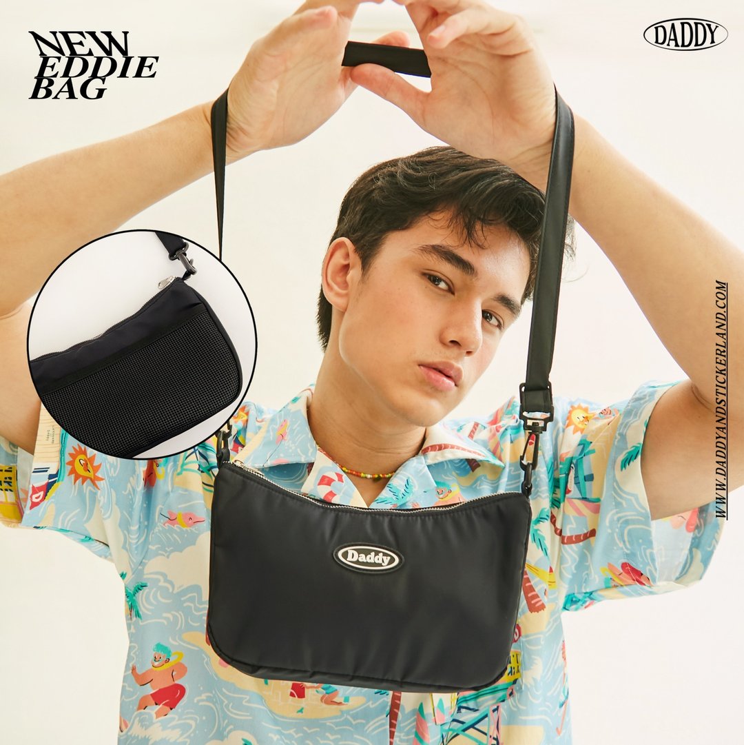 Daddy Eddie bag(Black) - 手提包/手提袋 - 棉．麻 黑色