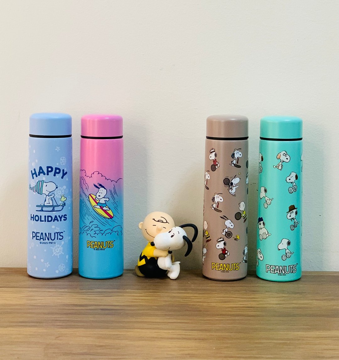 SNOOPY史诺比260ml 真空保温瓶PEANUTS正版授权(4种色) - 保温瓶/保温杯 - 不锈钢 白色