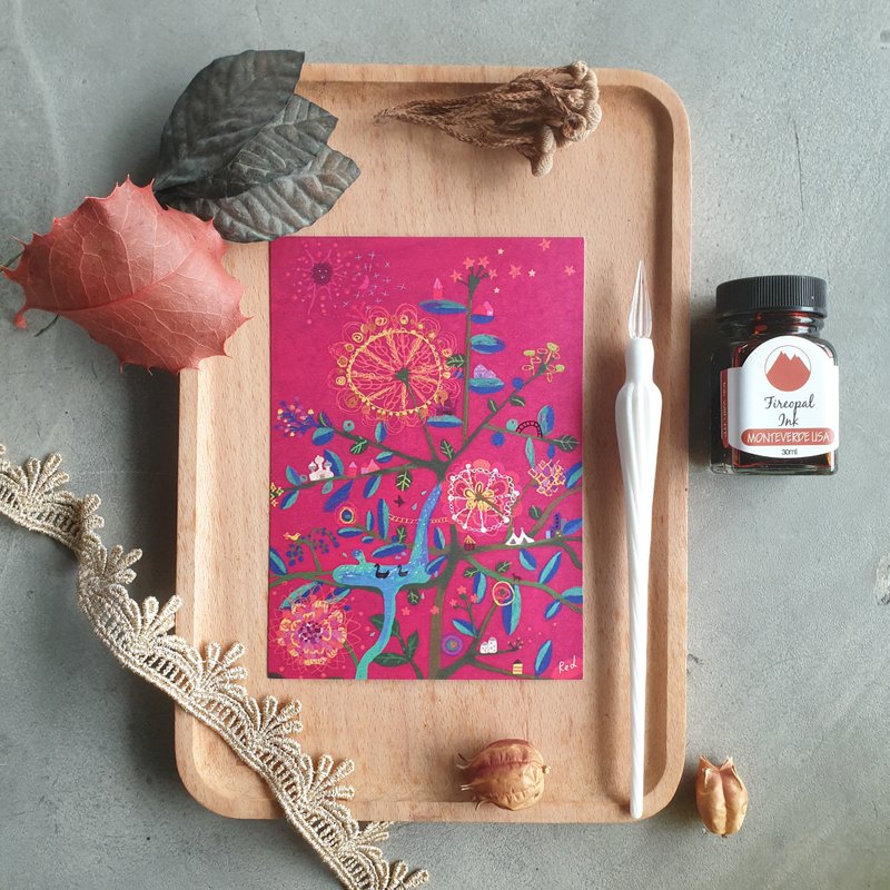 心灵 祝福 明信片 与你同在 - 卡片/明信片 - 纸 多色