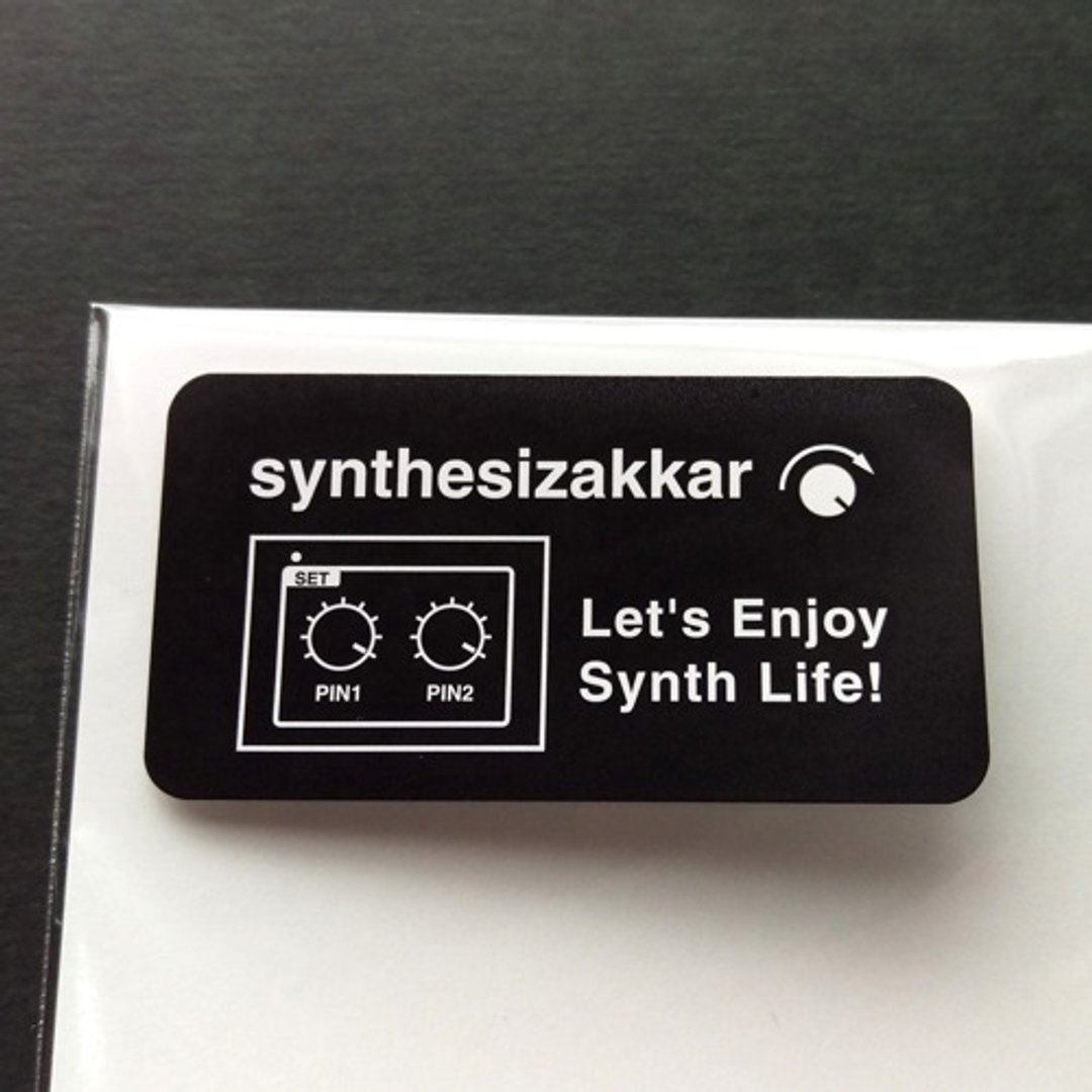 【贴纸】Let's Enjoy Synth Life Synthesizakkar 大贴纸 5 枚组 - 其他 - 纸 黑色