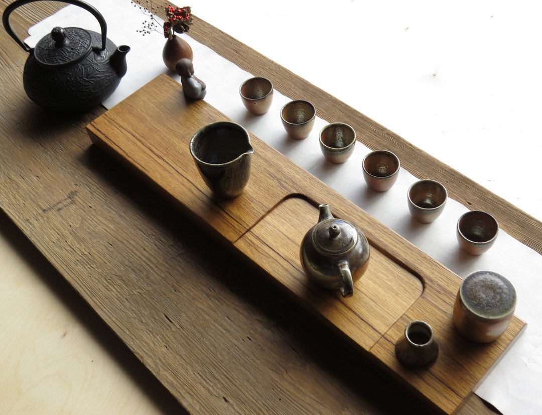 HO MOOD 解构系列—手作 原木茶盘 - 杯垫 - 木头 咖啡色