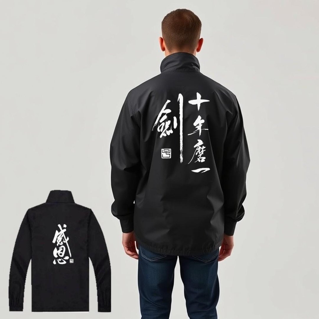 【预订/定制化】【风褛 - 题字系列】 - 其他 - 其他材质 黑色