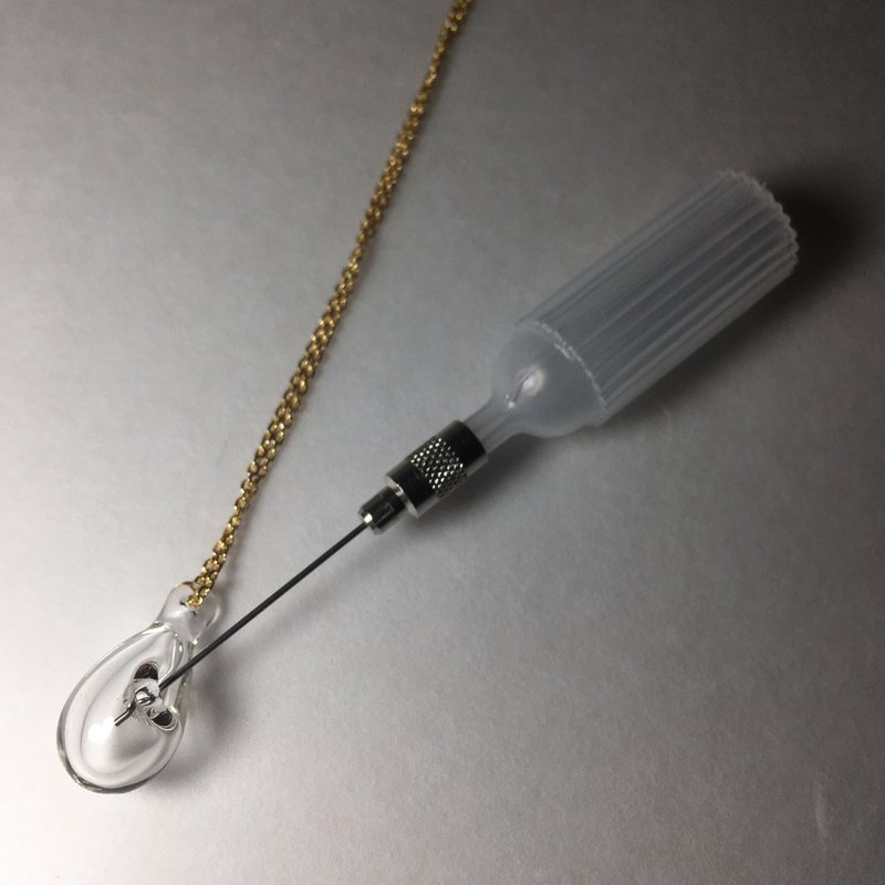 S size-Agate-Do not spill Aroma pendant chain - 项链 - 玻璃 透明