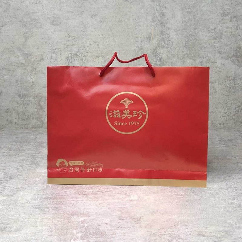 滋美珍肉干店 精美纸袋  送礼最佳 (可放4包) - 其他 - 纸 红色