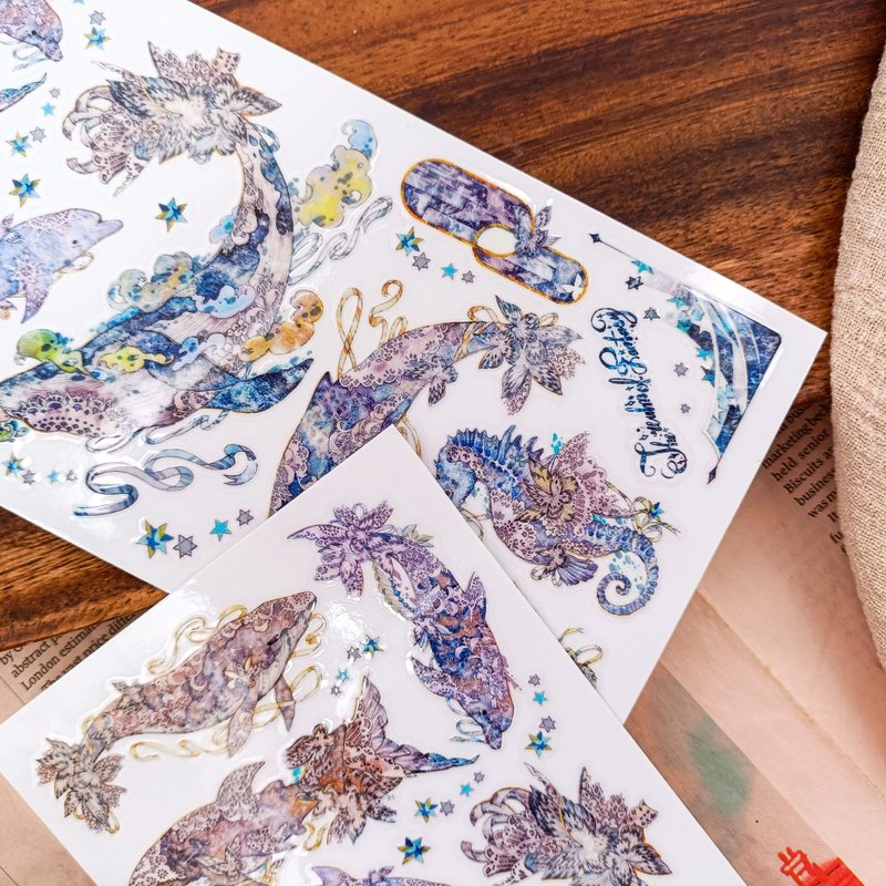魔法鯨魚2 / 轉印貼纸 - 贴纸 - 其他材质 多色
