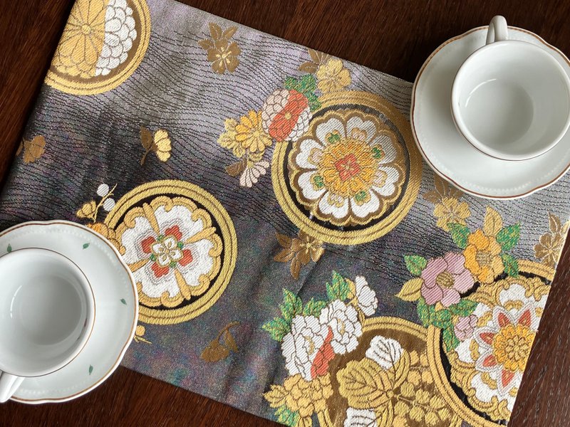 和服带餐垫 PM013 - 餐垫/桌巾 - 丝．绢 黑色