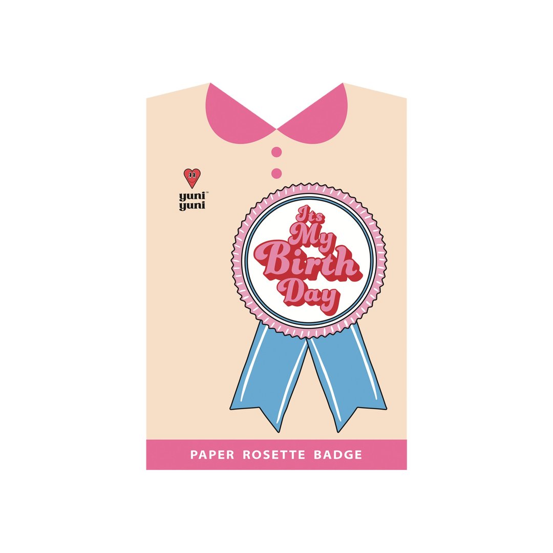 纸质 rosettes 胸章，我的生日！ - 徽章/别针 - 纸 