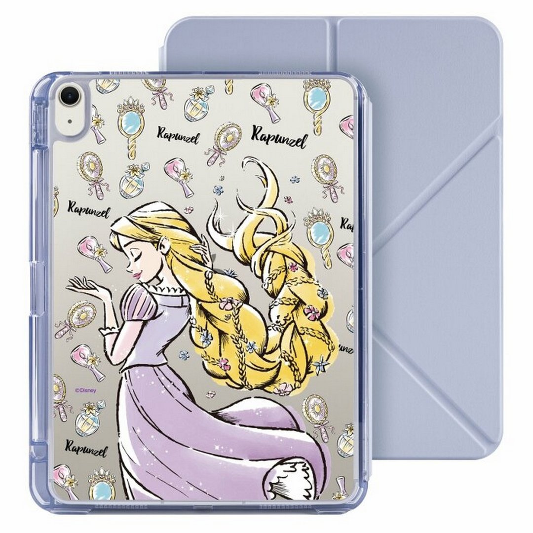 迪士尼长发姑娘 iPad Air 11/pro13可拆式防摔透明笔槽折套ipad - 平板/电脑保护壳 - 塑料 多色