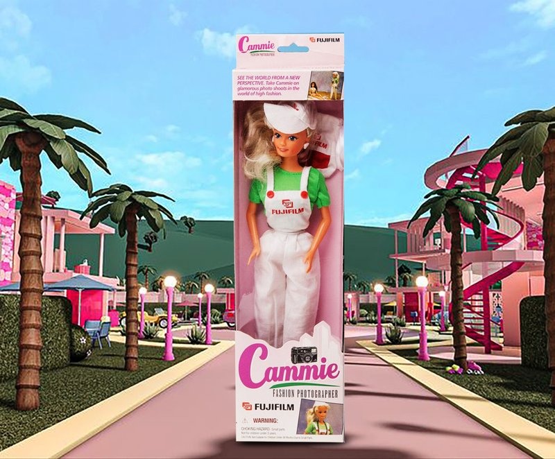 桑惠商号 1990 FUJIFILM 富士 芭比摄影师 Photographer Barbie - 其他 - 塑料 多色