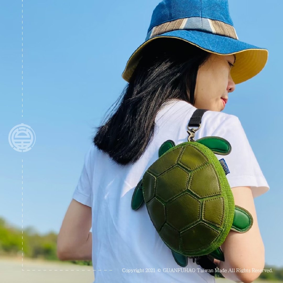 海龟 斜背包 - 侧背包/斜挎包 - 其他人造纤维 绿色